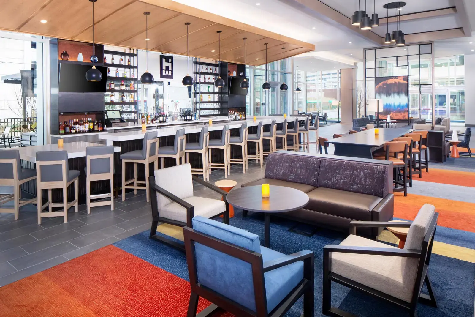 Hyatt House Nashville At Vanderbilt, Nashville, TN photography by Greg Ceo Image editing by Valentin Sivyakov